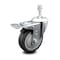 Service Caster 4 Inch Thermoplastic Rubber Swivel 10mm Stem Caster with Total Lock Brake SCC-TSTTL20S414-TPRB-M1015 - alternate 4